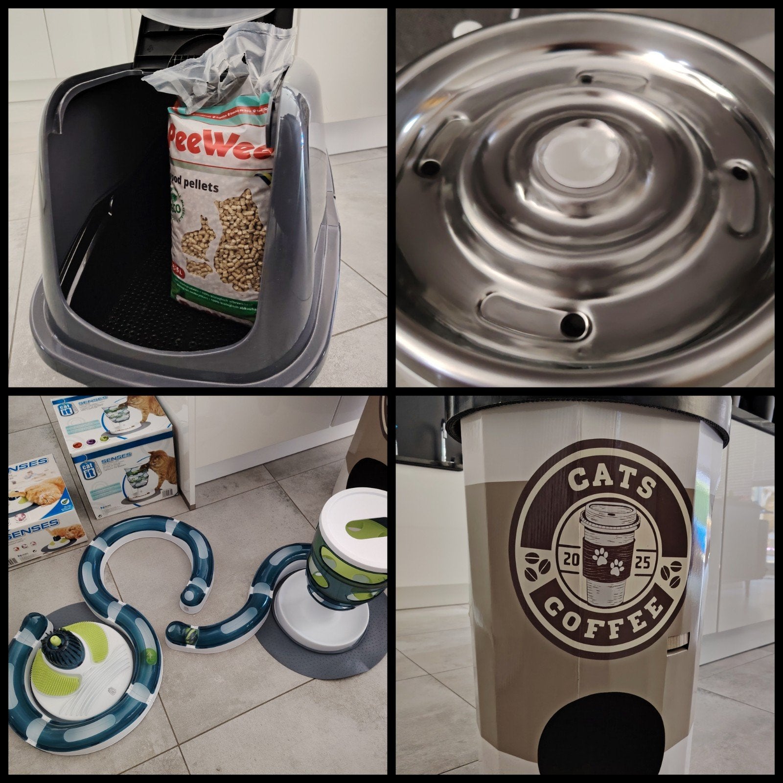 Peewee kattenbak, Catit drinkfontein & speelgoed, Dieren en Toebehoren, Katten-accessoires, Gebruikt, Ophalen