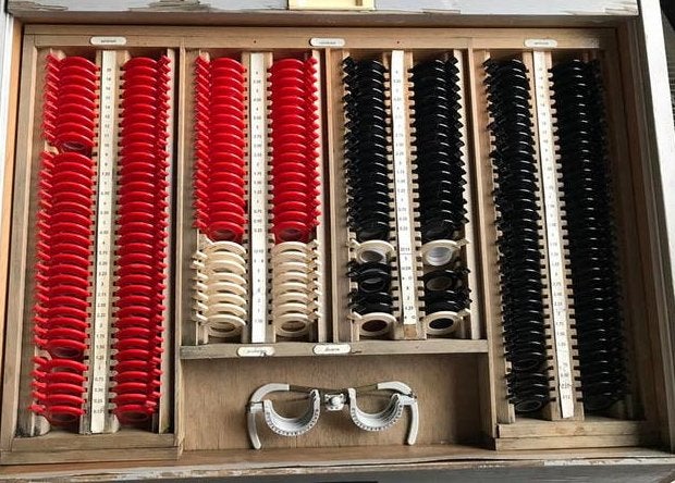 OCULUS vintage optische kast, Antiek en Kunst, Curiosa en Brocante, Ophalen