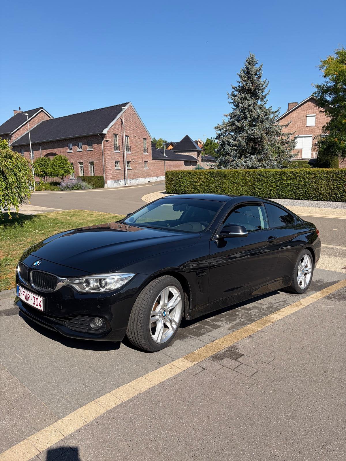 BMW 420I coupe automaat, Auto's, BMW, Automaat, Zwart, Zwart, Leder