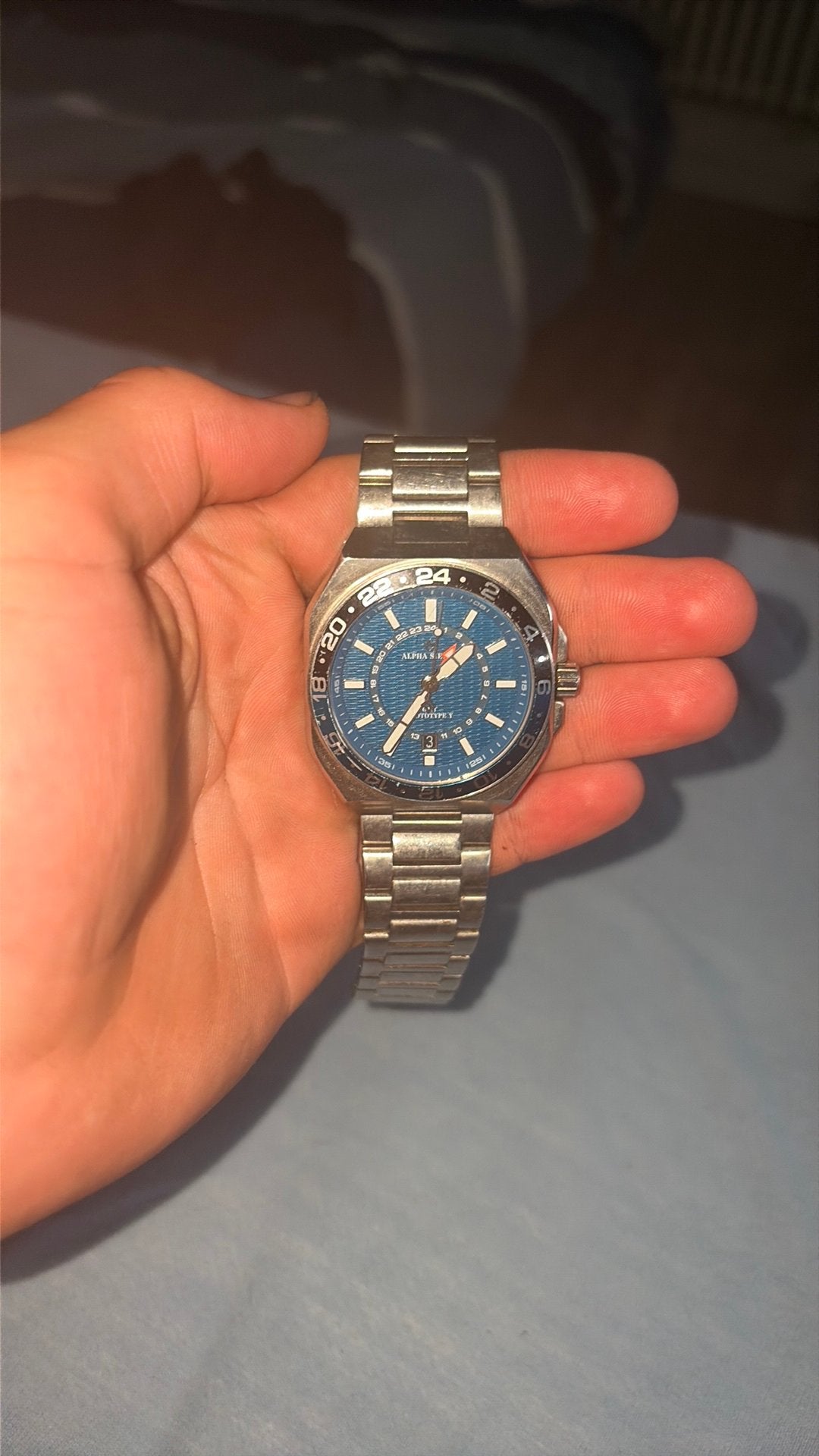 Horloge alpha sierra & titanio agrippa, Overige materialen, Polshorloge, Zo goed als nieuw, Ophalen
