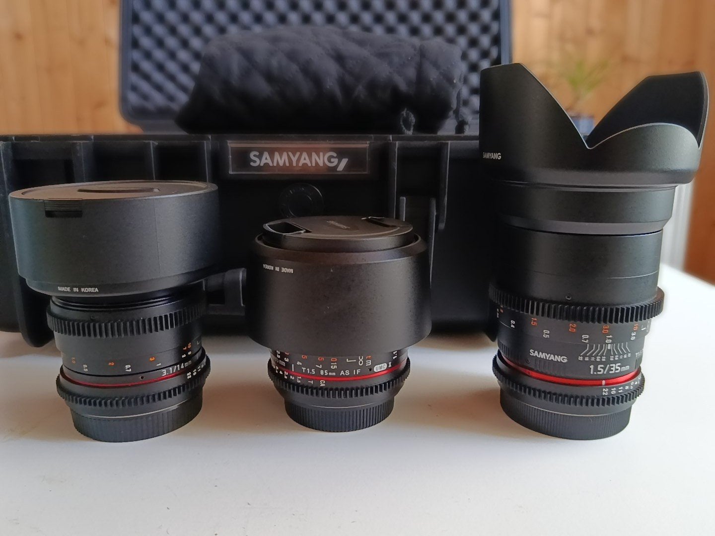 Camera objectieven in hardcase Samyang, Enlèvement ou Envoi, Samyang