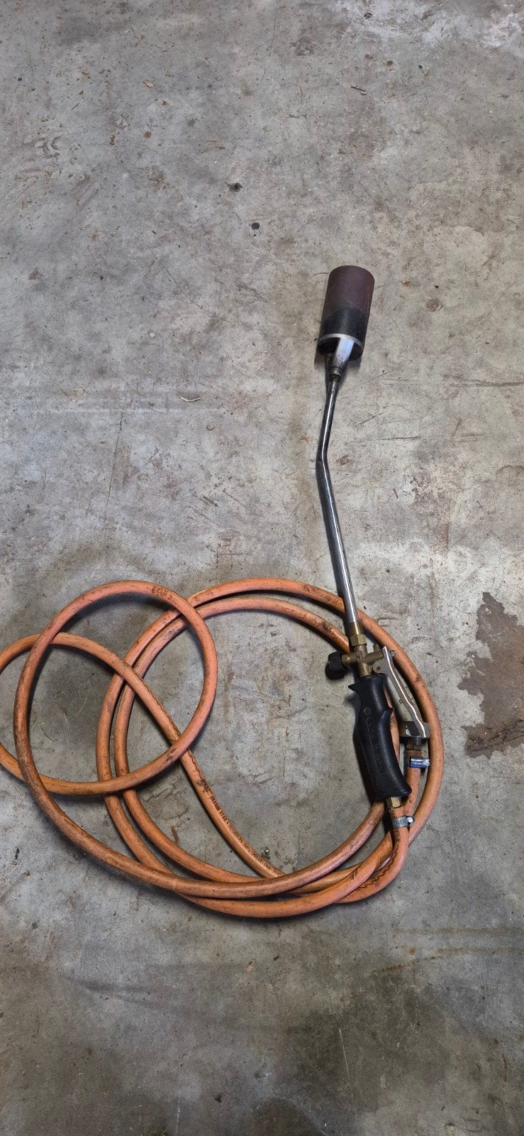 onkruid brander, met gasfles + 20 euro, Ophalen