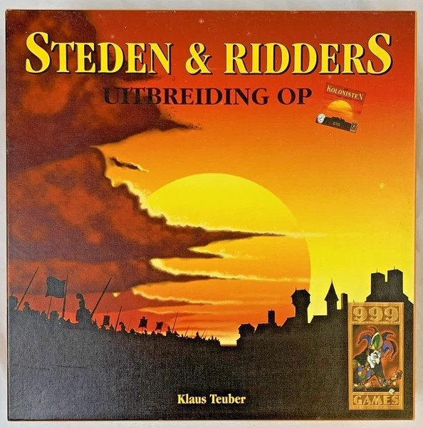 Kolonisten van Catan Steden & Ridders uitbreiding 999 Games, Hobby en Vrije tijd, Drie of vier spelers, Verzenden, Zo goed als nieuw