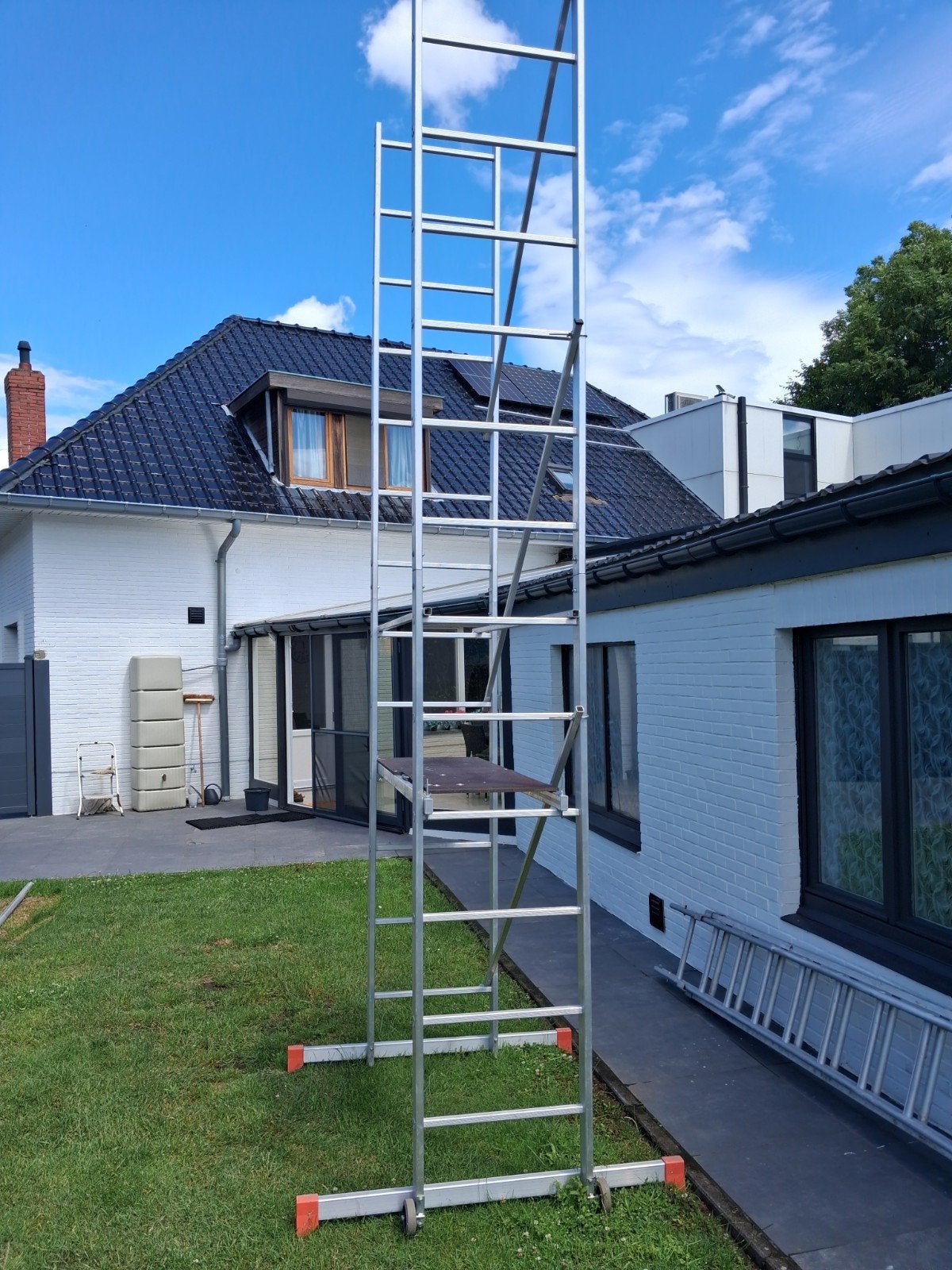 Stelling aluminium 4 meter x 1.5 meter., Doe-het-zelf en Bouw, Ophalen