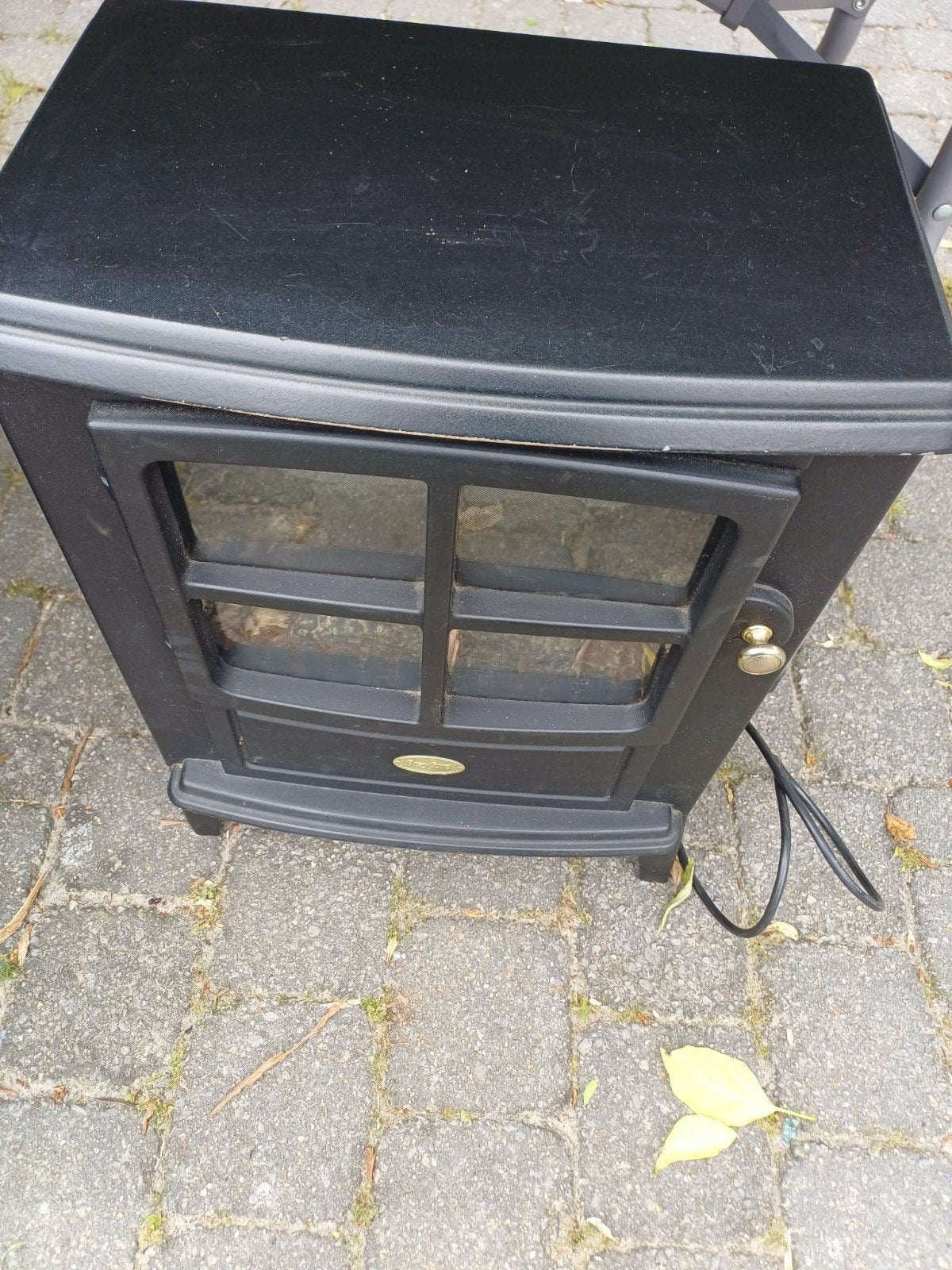 Electrich vuurtje te koop, Ophalen