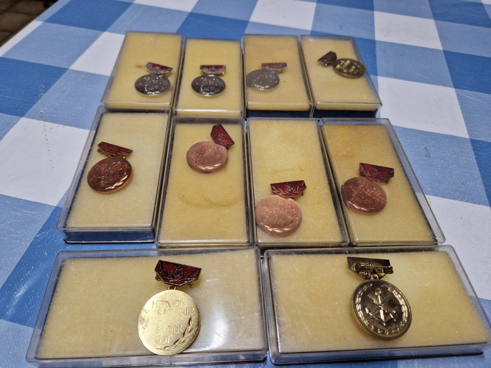 10 oude medailles DDR VOOR 25€, Ophalen of Verzenden