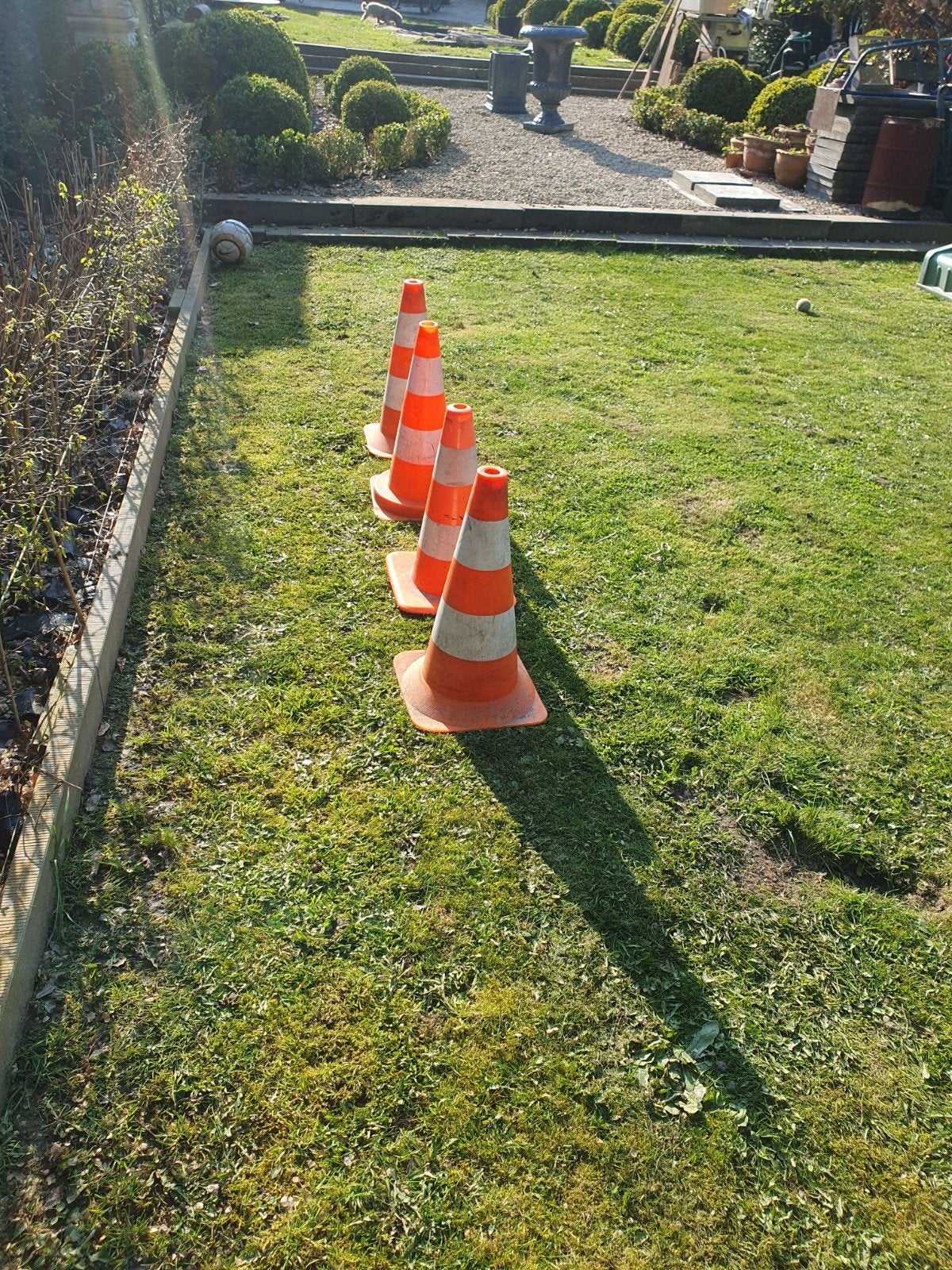 gevaren kegels, Ophalen