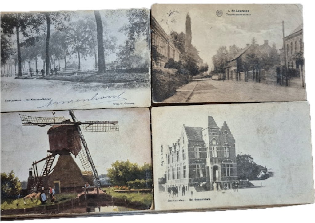 Postkaarten Sint Laureins, Ophalen of Verzenden, Voor 1920, Gelopen, Oost-Vlaanderen