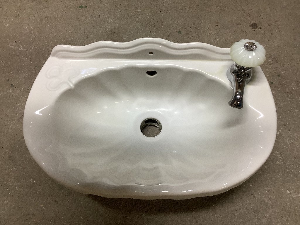 Évier coquillage années 60 WC Salle, Enlèvement, Comme neuf, Toilettes