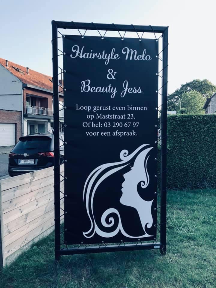 Ijzeren kader voor een reclame spandoek, Verzamelen, Ophalen, Zo goed als nieuw