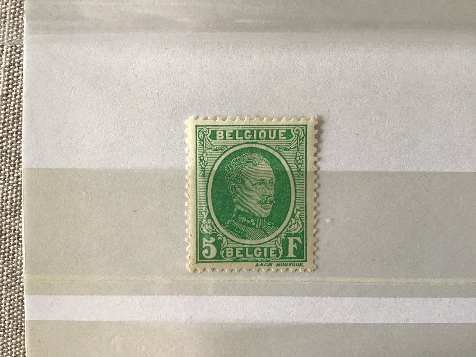 Belgie: postzegel 209 (houyoux 5fr), Enlèvement ou Envoi, Autocollant