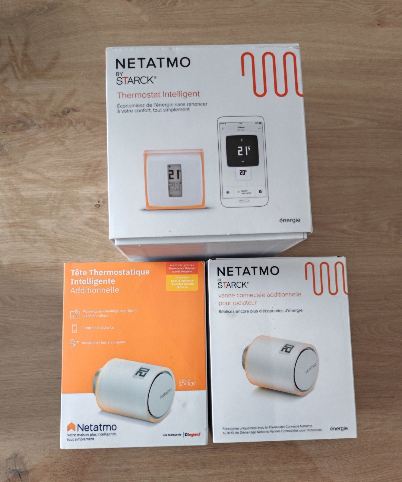 Thermostat Netatmo + 2 vannes connectées, Enlèvement ou Envoi, Thermostat