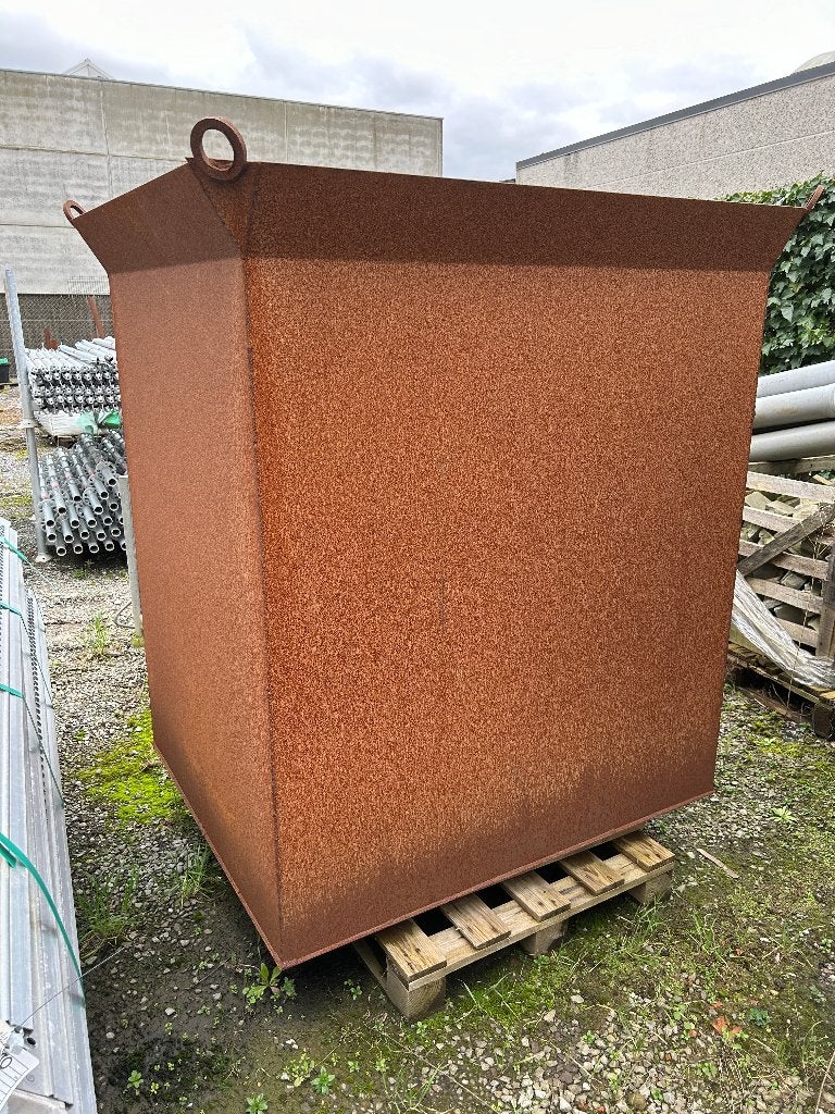 metalen bak met hijsogen met aflaat kraantje, Doe-het-zelf en Bouw, Ophalen, Zo goed als nieuw, IJzer