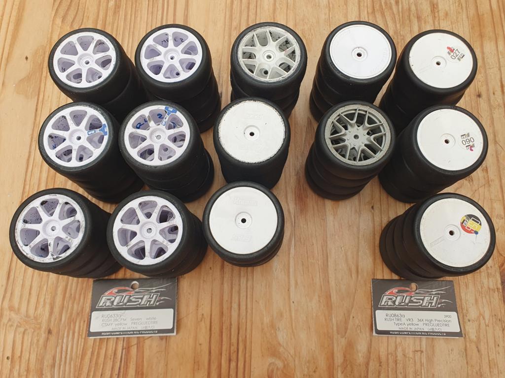 14 trains de pneus 1/10 touring, Hobby en Vrije tijd, Modelbouw | Radiografisch | Auto's, Elektro, Gebruikt, Ophalen of Verzenden