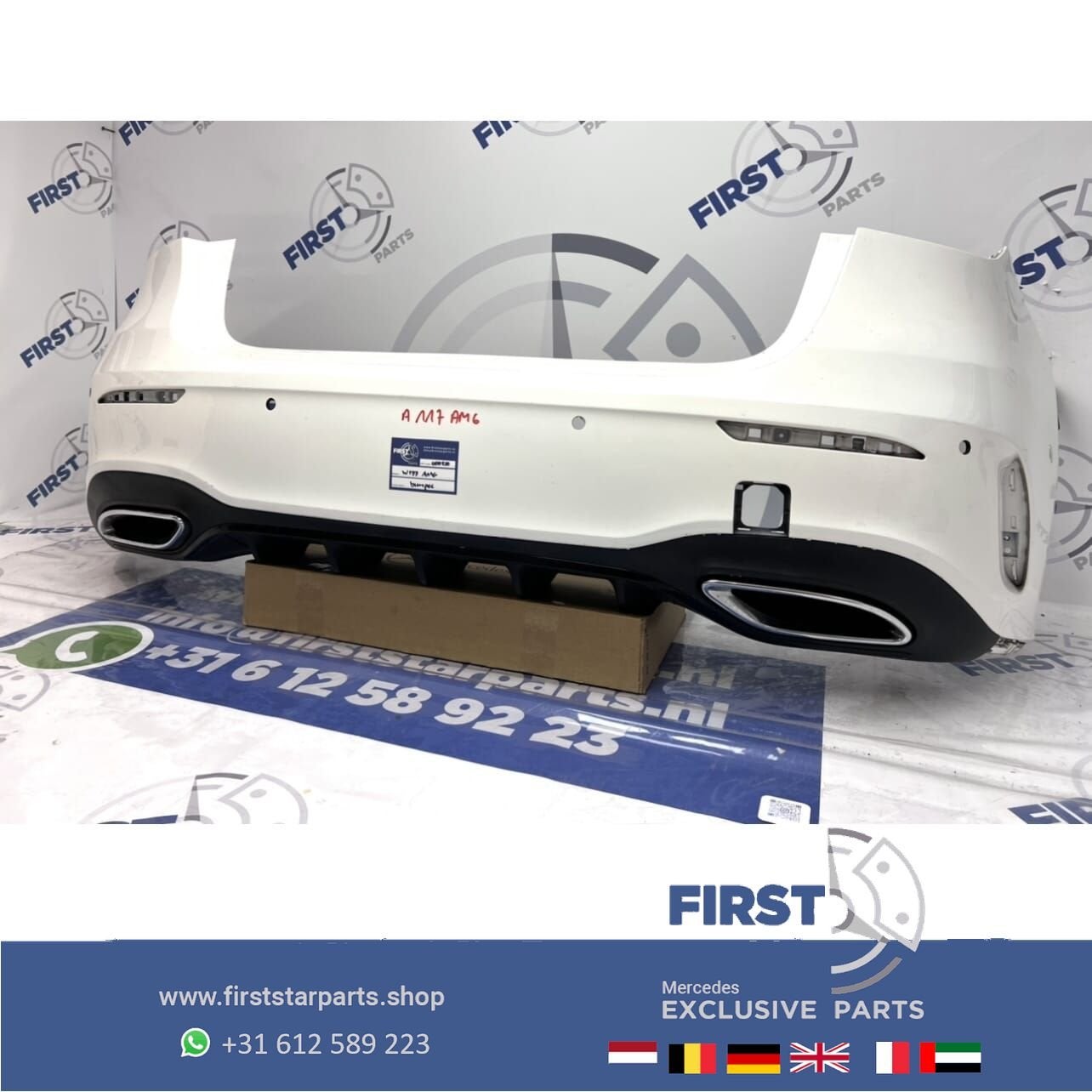 W177 AMG ACHTERBUMPER WIT COMPLEET Mercedes A Klasse 2018-20