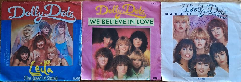 3x DOLLY DOTS Vinyl Singles 45T ( 70/80 's Nederpop ), Ophalen of Verzenden