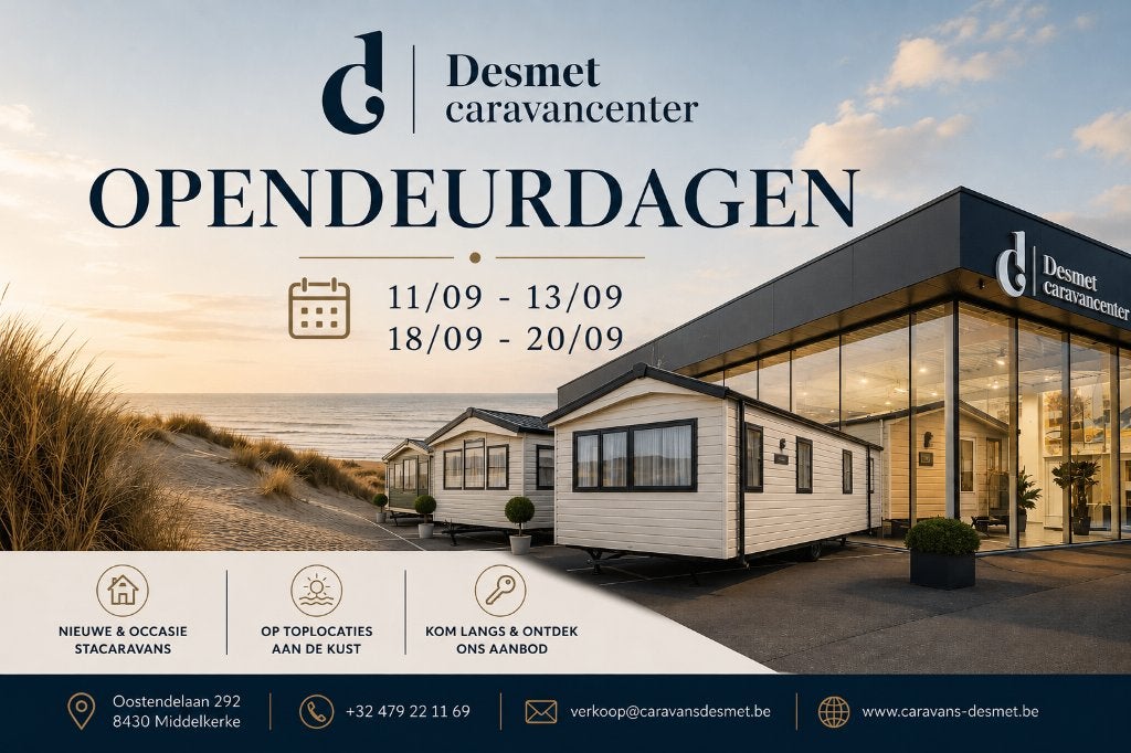 Opendeurdagen Caravancenter Desmet | 11–13 & 18–20 sept., Meer dan 6
