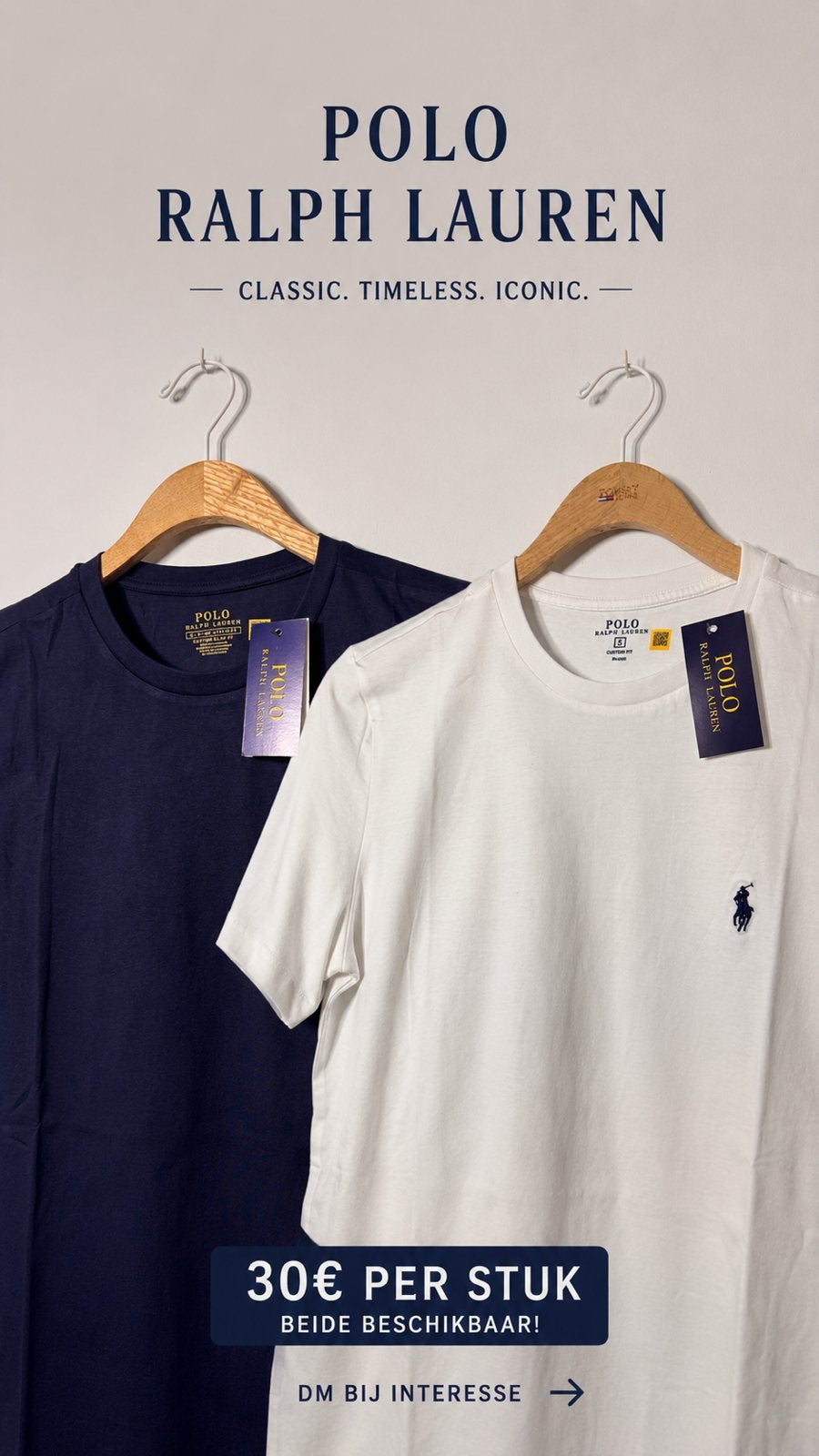 Nieuwe Polo Ralph Lauren shirts/kabeltruien, Envoi, Neuf, Bleu