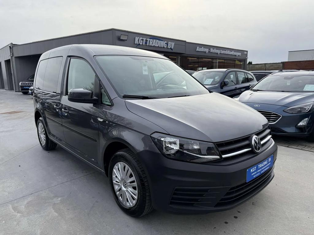 Volkswagen Caddy 1.0 TSI 5 ZIT NAVIGATIE BLUETOOTH ZWART LED, 75 kW, Gebruikt, Leder, Bedrijf
