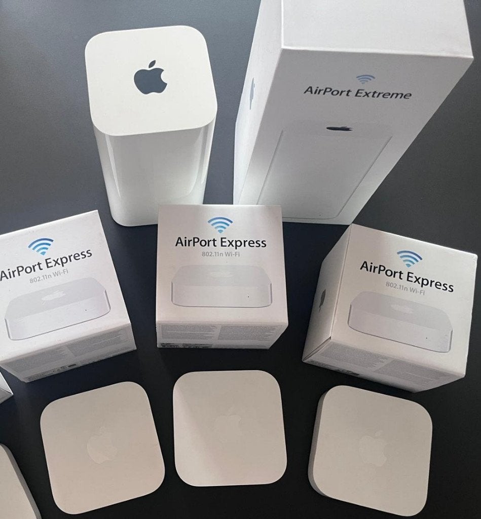 3 x Airport Express + 1 x Airport Extreme, Enlèvement ou Envoi, Utilisé, Routeur, Apple