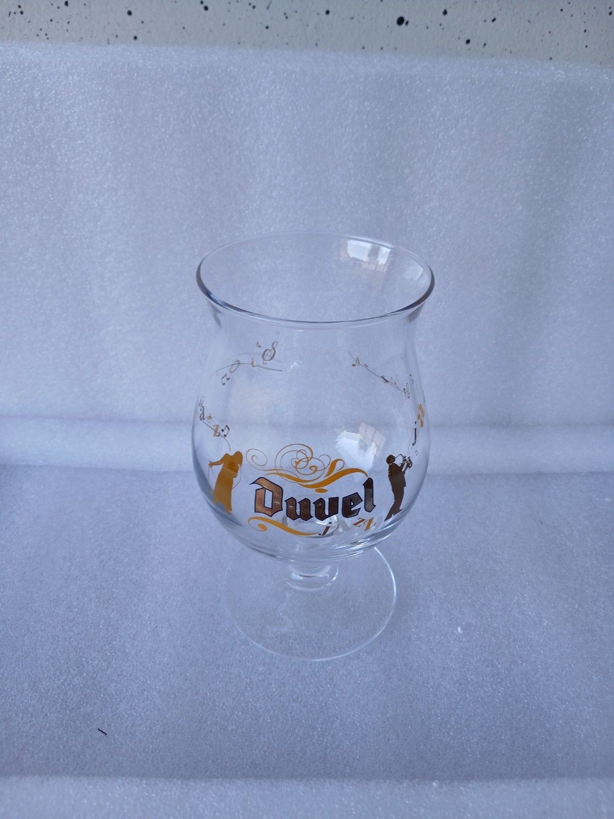 Zeldzaam Duvel Glas - Jazz Collection Editie (2007), Verzamelen, Ophalen of Verzenden, Zo goed als nieuw, Bierglas