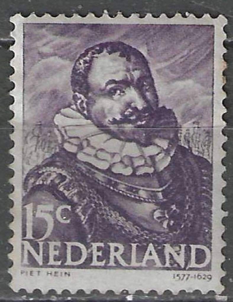 Nederland 1943-1944 - Yvert 405 - Admiraal Piet Hein (PF), Verzenden, Postfris