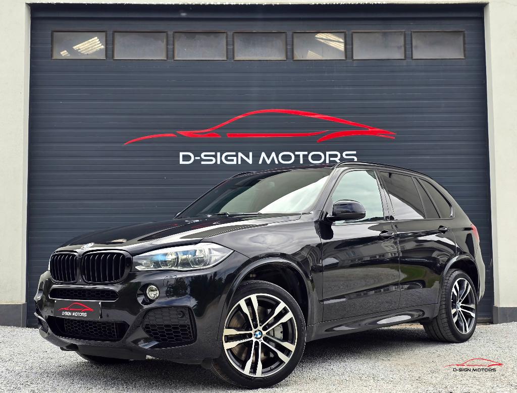 BMW X5 M50 dAS (381ch) 7 PL M SPORT PACK 2016 136.749km, Autos, BMW, Cuir, Entreprise, Entretenue par le concessionnaire, Noir