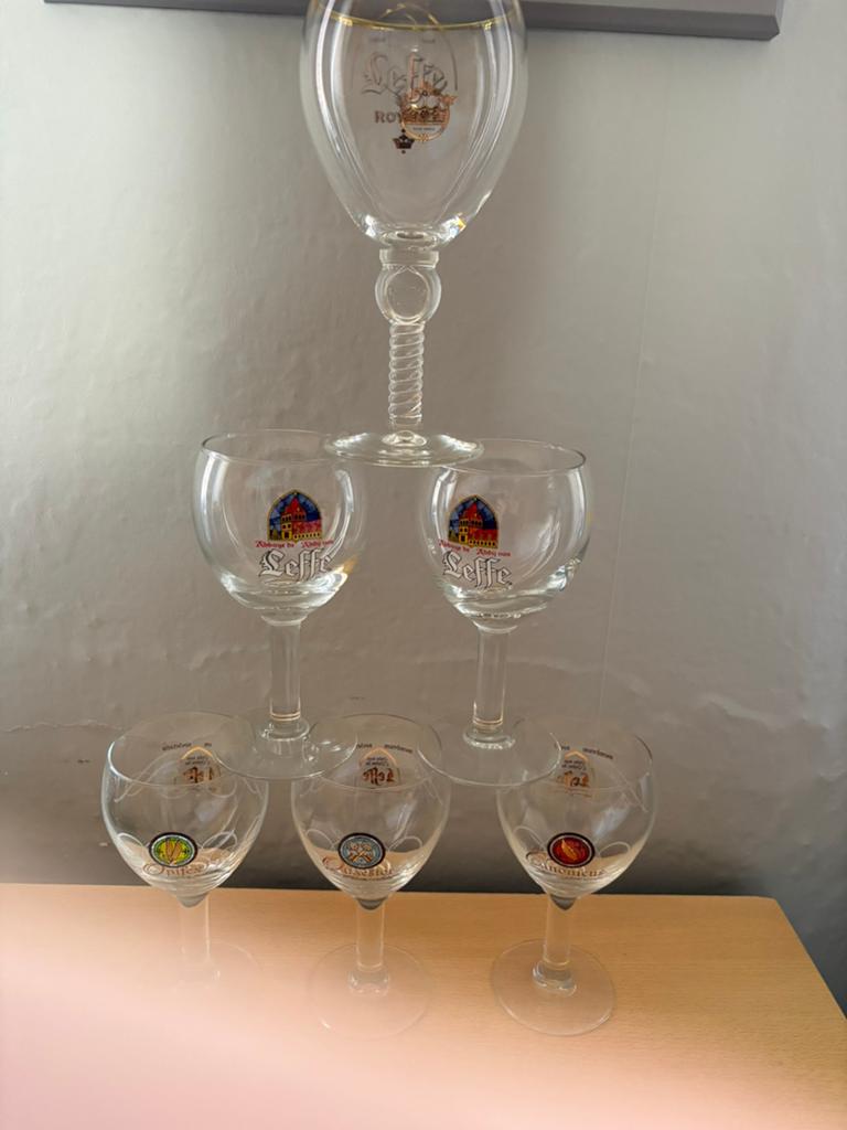 6 LEFFE glazen, Verzamelen, Ophalen of Verzenden, Nieuw