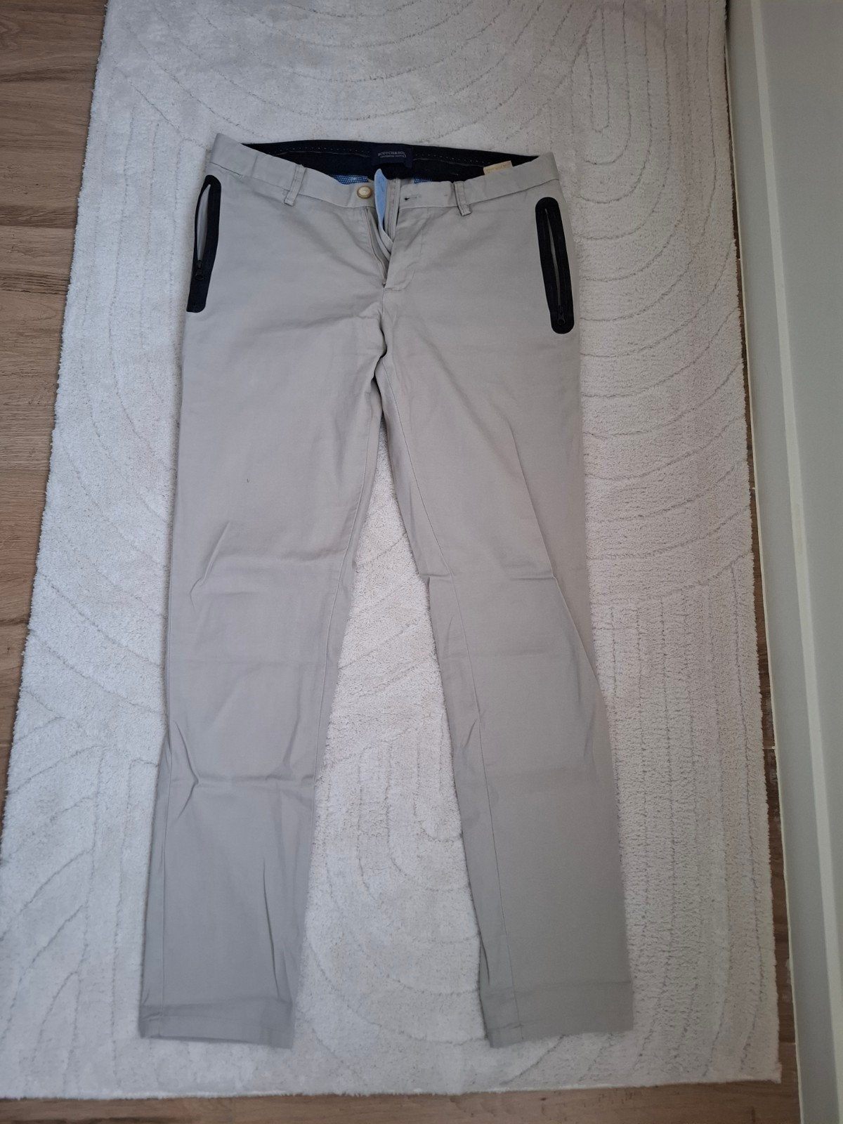 Scotch & Soda Heren Broek Beige Chino Casual, Beige, Nieuw, Ophalen of Verzenden, Scotch & Soda