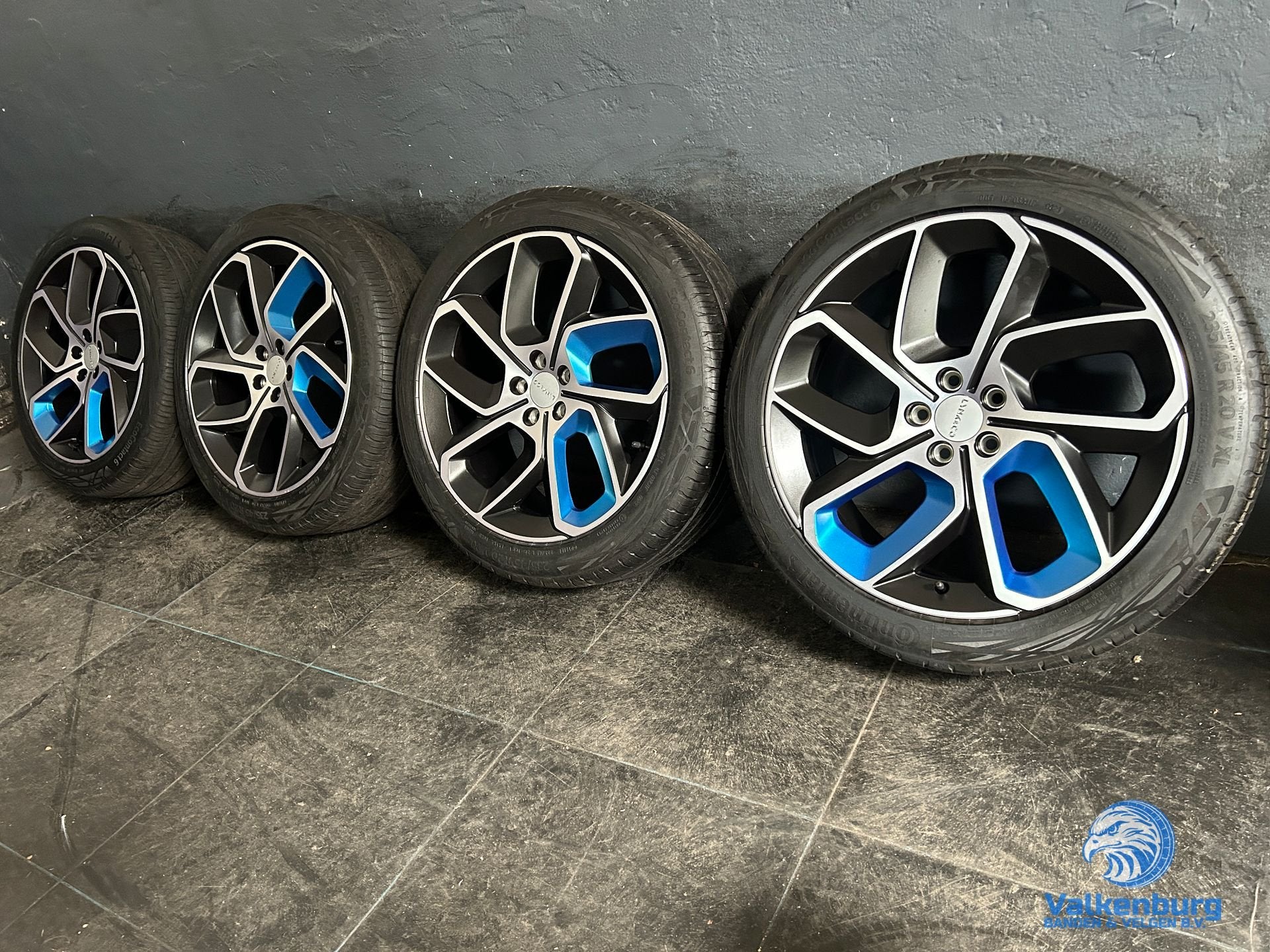 6mm! Originele Lynk & Co 20 inch velgen 5x108 zomerbanden 23, Gebruikt, -, -, Banden en Velgen