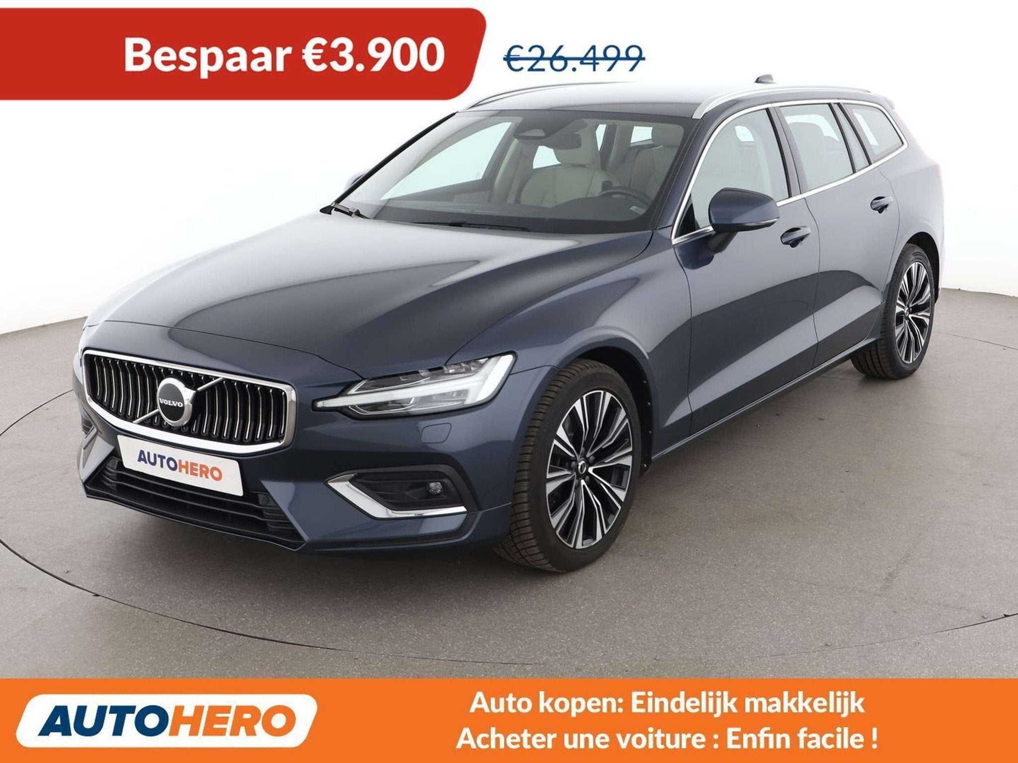 Volvo V60 2.0 B4 Mild-Hybrid Plus Bright (automatique), Cuir, 1803 kg, Euro 6, https://public.car-pass.be/vhr/fd8beefc-f12e-4988-9d0e-1812e16738f8