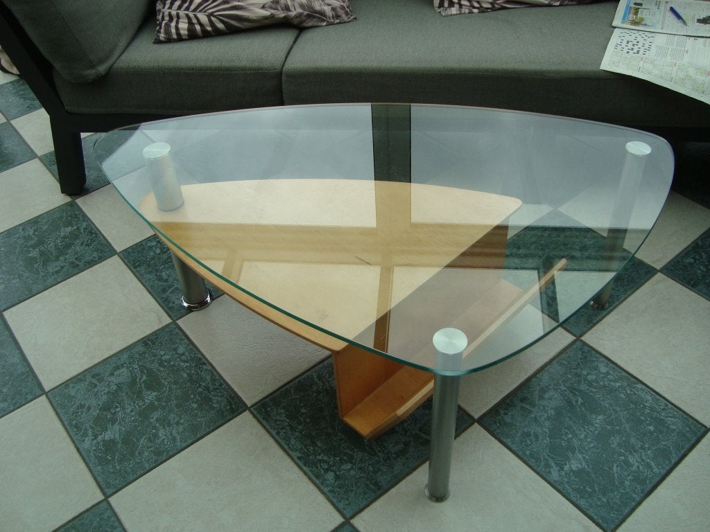 Salontafel, 100 à 150 cm, Moins de 50 cm, Verre, Enlèvement