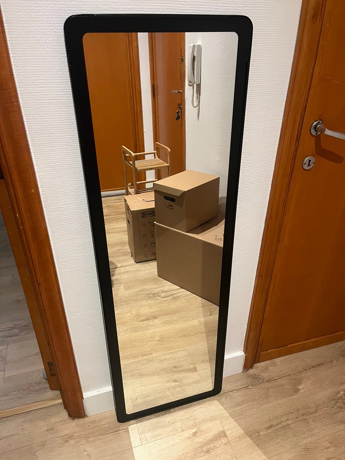 Miroir IKEA GRUA – noir, Enlèvement, Comme neuf