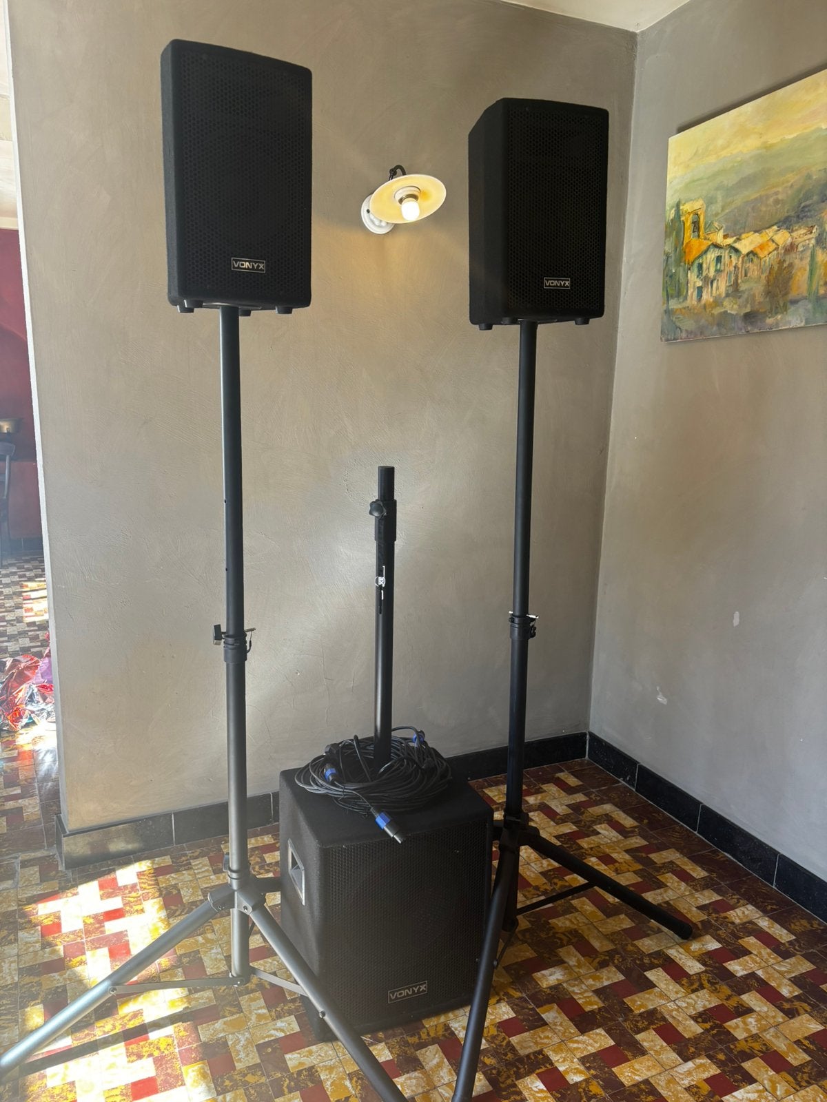 Vonyx VX0812BT 2.1 Actieve Speaker Set 800W – €350, Ophalen, Nieuw, Audio