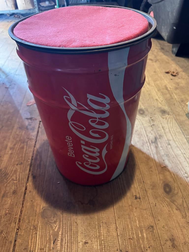Vintage Italiaanse Coca-Cola opberg zit ton, Enlèvement, Utilisé, Ustensile