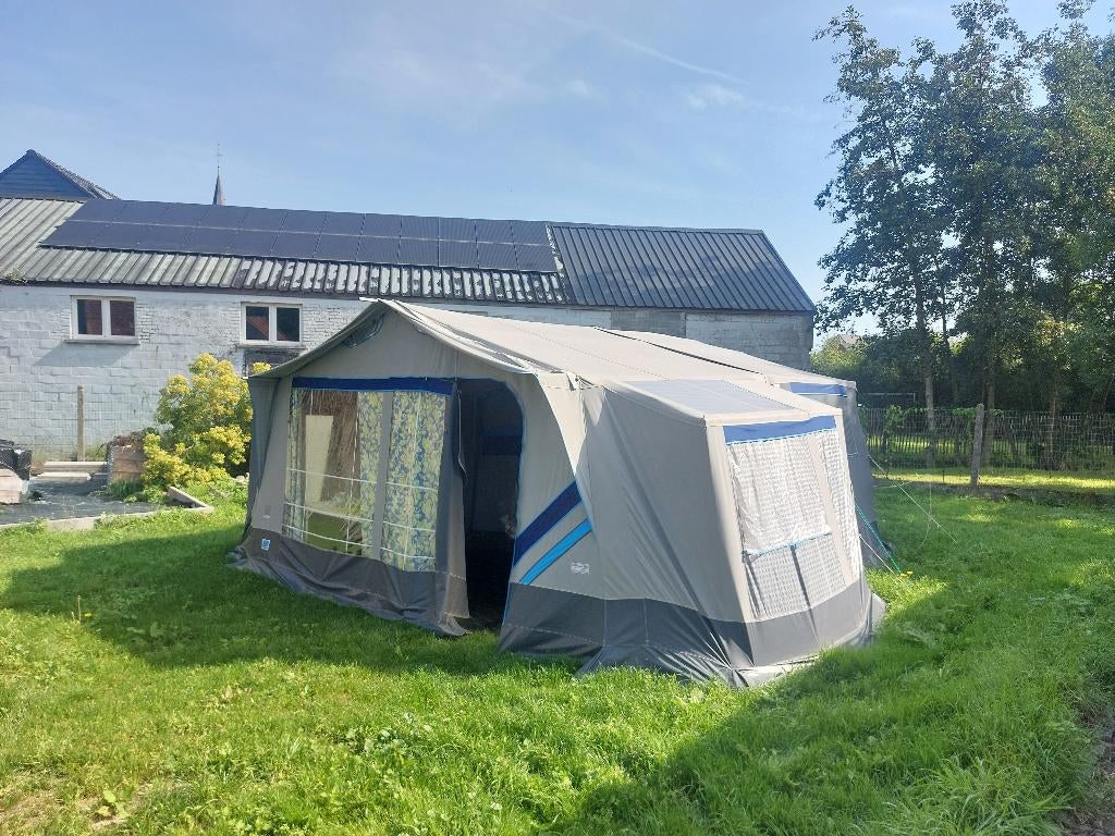 plooiwagen, Caravans en Kamperen, Vouwwagens, Overige merken, tot en met 3, Blauw, Aanwezig, Ophalen