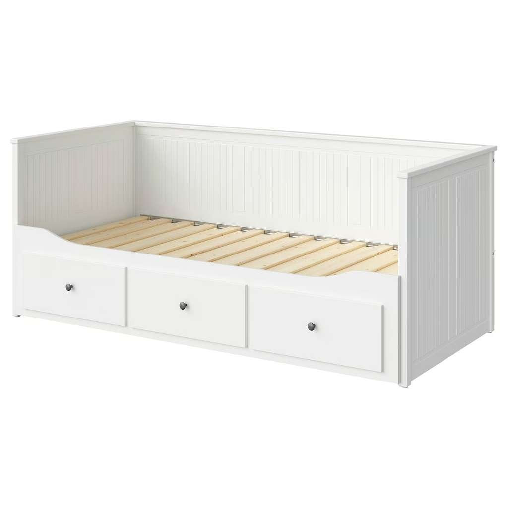 Lit Banquette Blanc HEMNES - Ikea, Enlèvement, Utilisé, Blanc, Deux personnes
