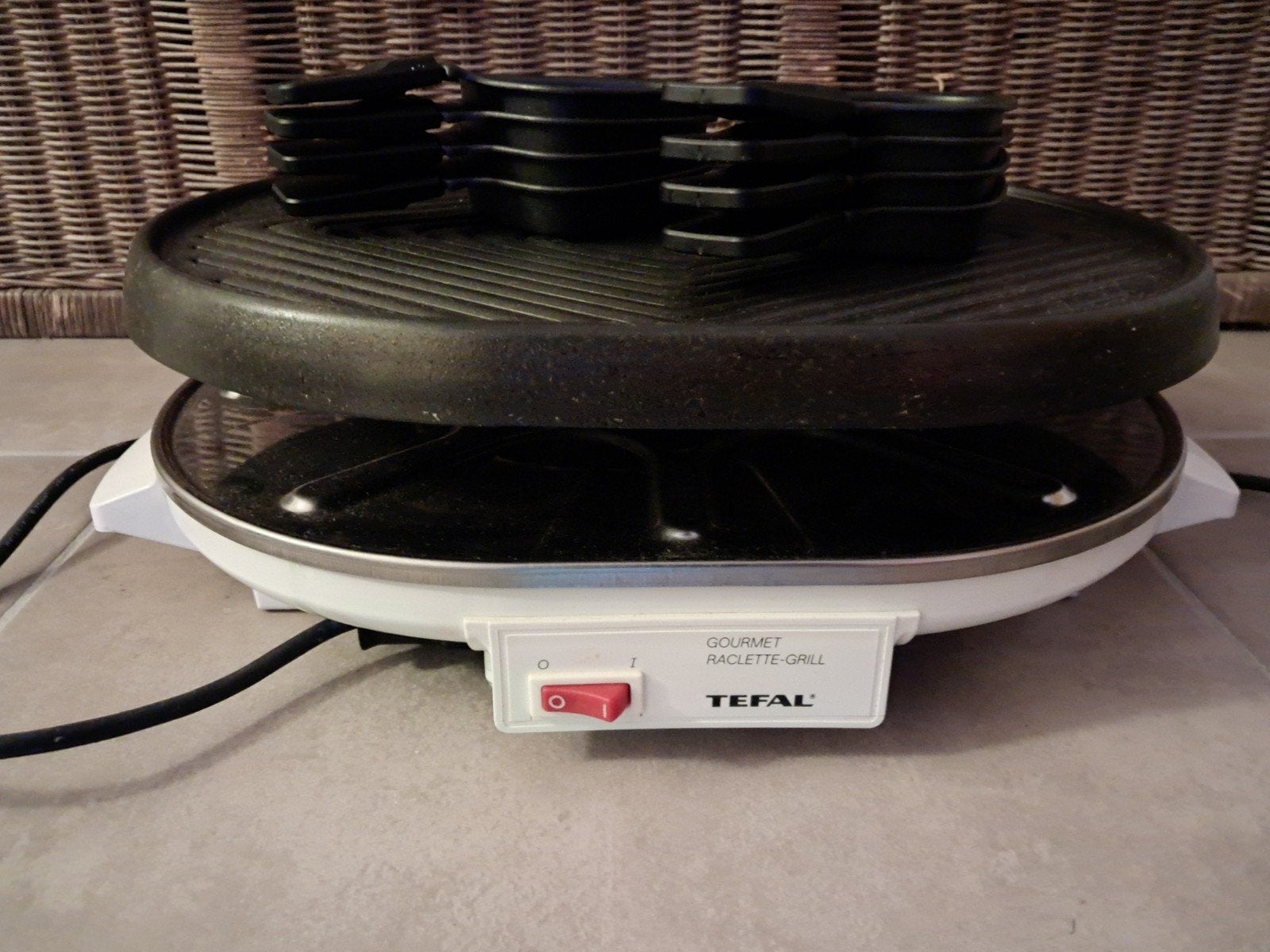 Gourmet en raclettestel, Elektronische apparatuur, Ophalen, Gebruikt, 8 personen of meer
