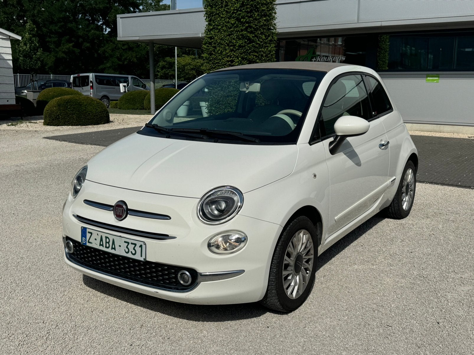 Fiat 500 Cabriolet 1.2 benzine,automaat, 106.000 km, 10.2017, Auto's, Fiat, 4 zetels, Stof, Euro 6, Cabriolet