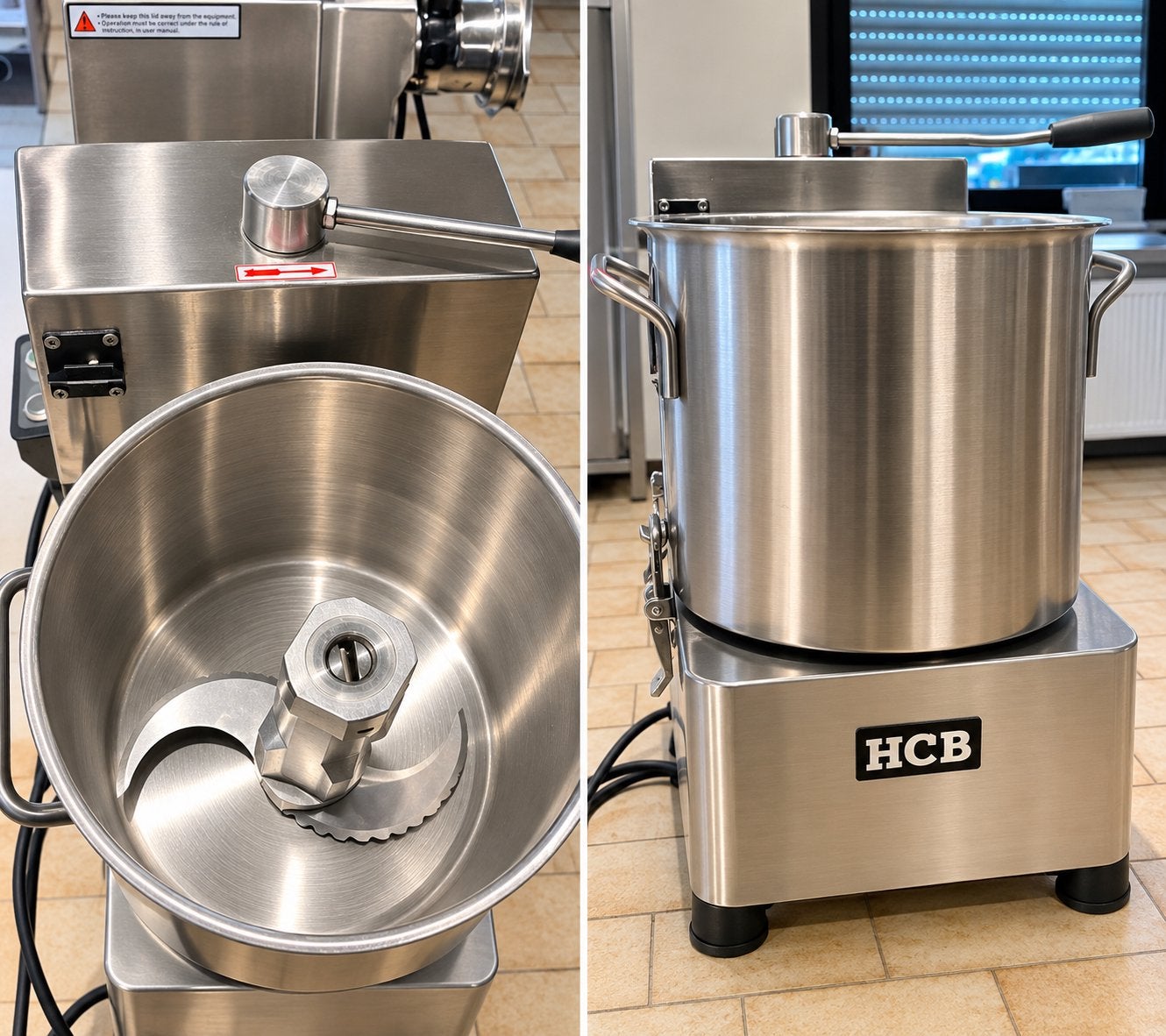 Robot et découpeur professionnel HCB - acier inoxydable, Articles professionnels, Enlèvement, Neuf, sans emballage, Mobilier en inox