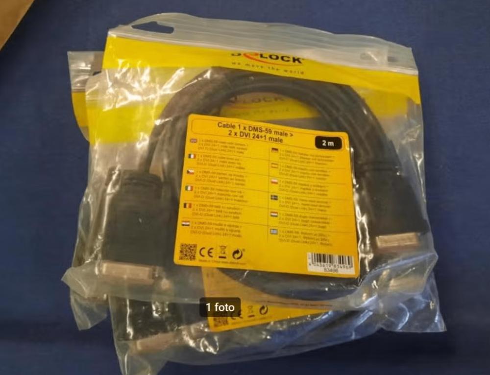 DVI / DMS KABELS NIEUW 2 METER, Ophalen of Verzenden, Nieuw