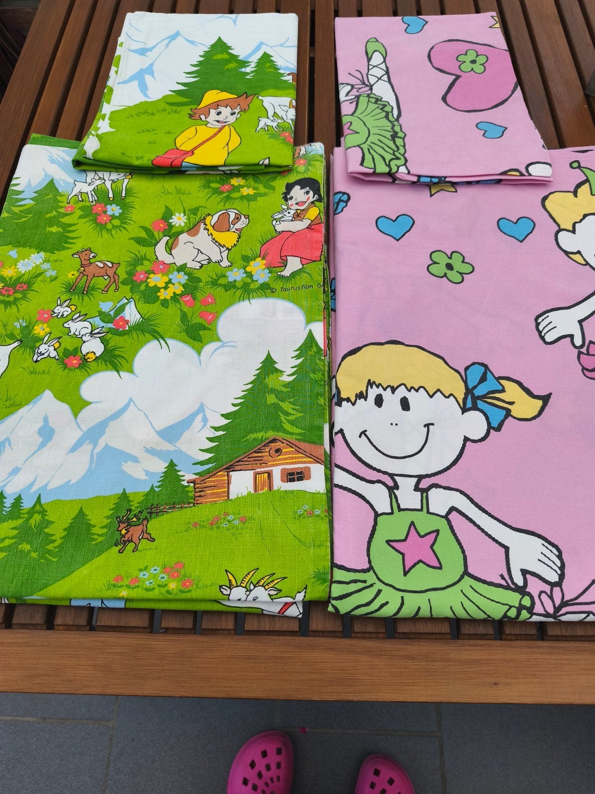 Lot de 2 housses de couette 1 personne- 140 x 200 cm en coto, Enlèvement