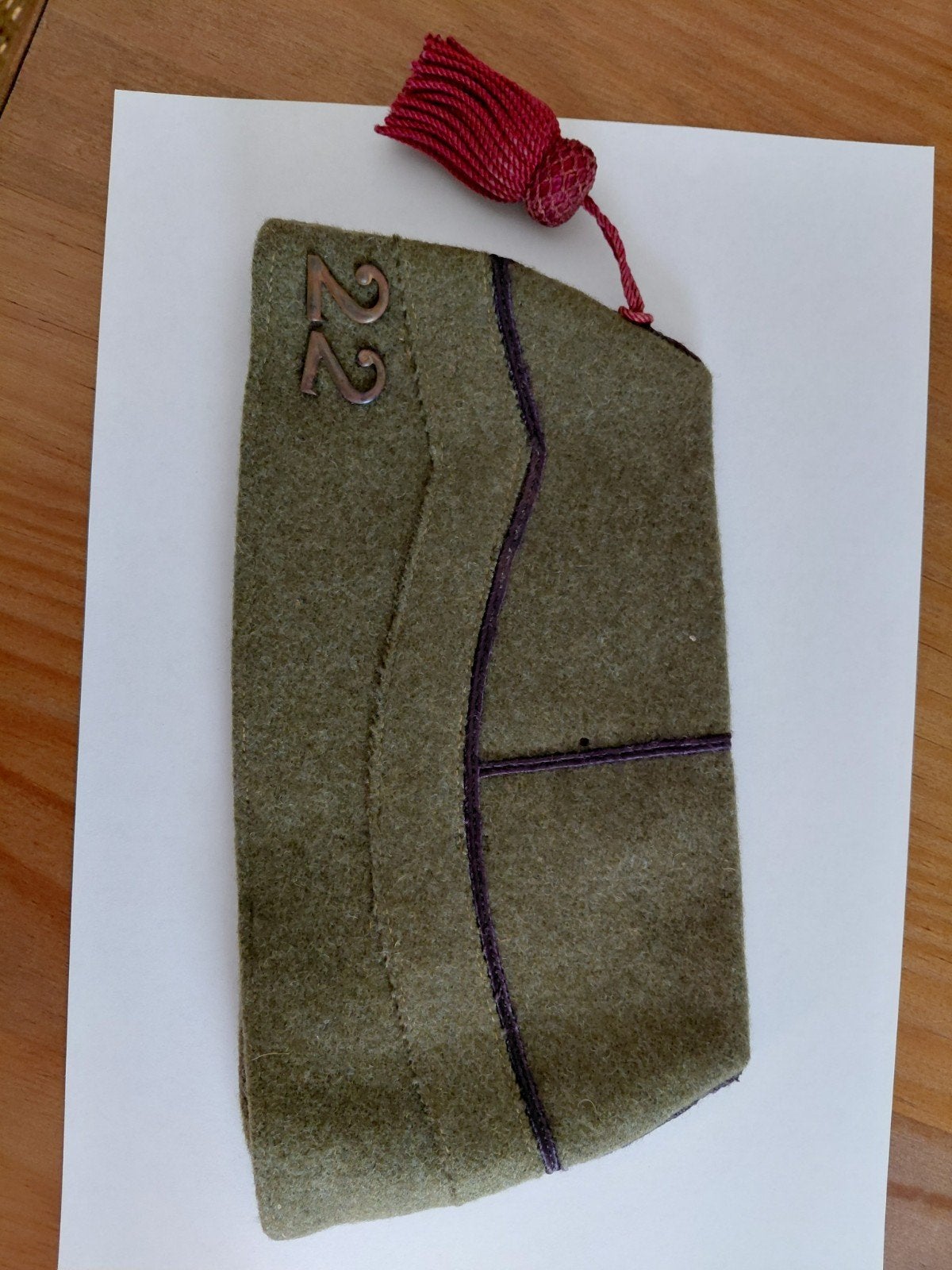 militaire muts wo2 - 22e linieregiment, Verzamelen, Ophalen of Verzenden