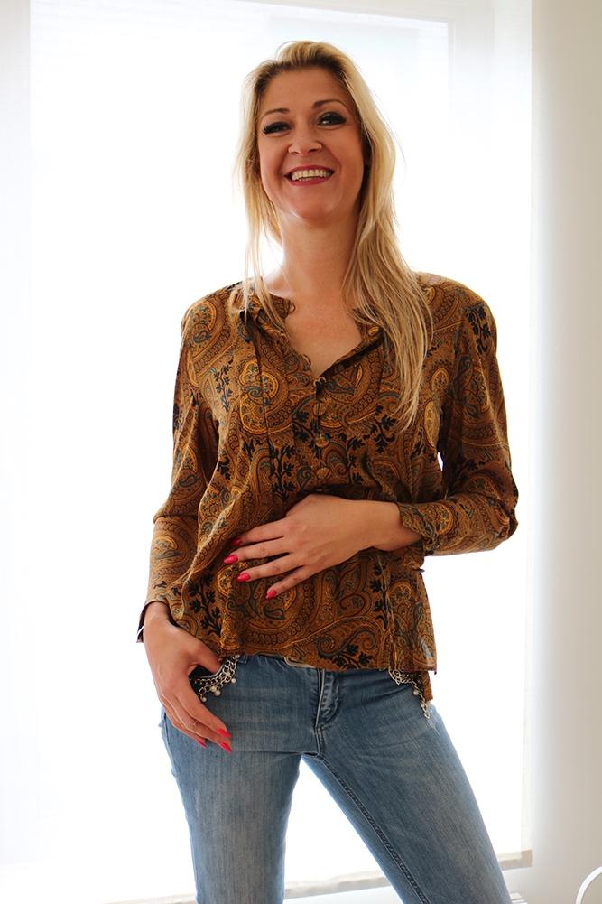Blouse Valentino Miss V Zijde maat S / M vintage, Vêtements | Femmes, Blouses & Tuniques, Neuf, Taille 38/40 (M), Enlèvement