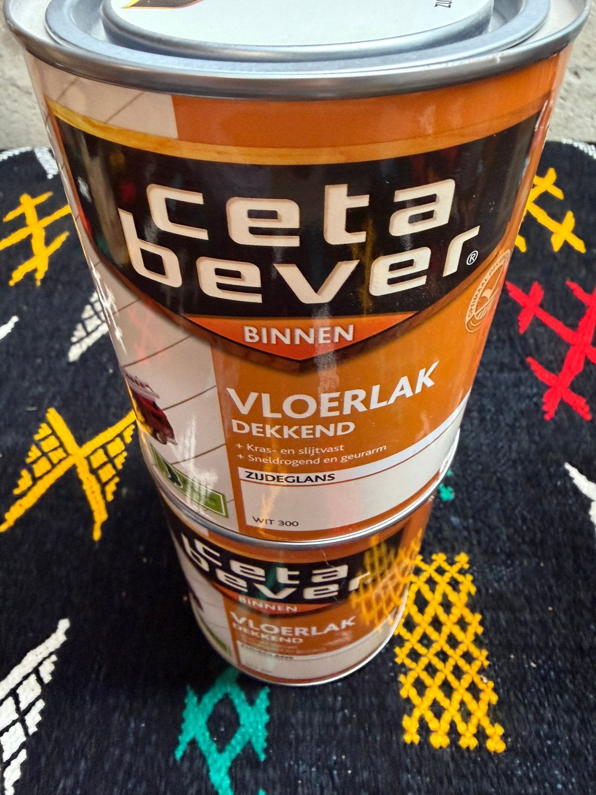Cetabever dekkende witte vloerlak 0,75liter, Enlèvement ou Envoi, Neuf