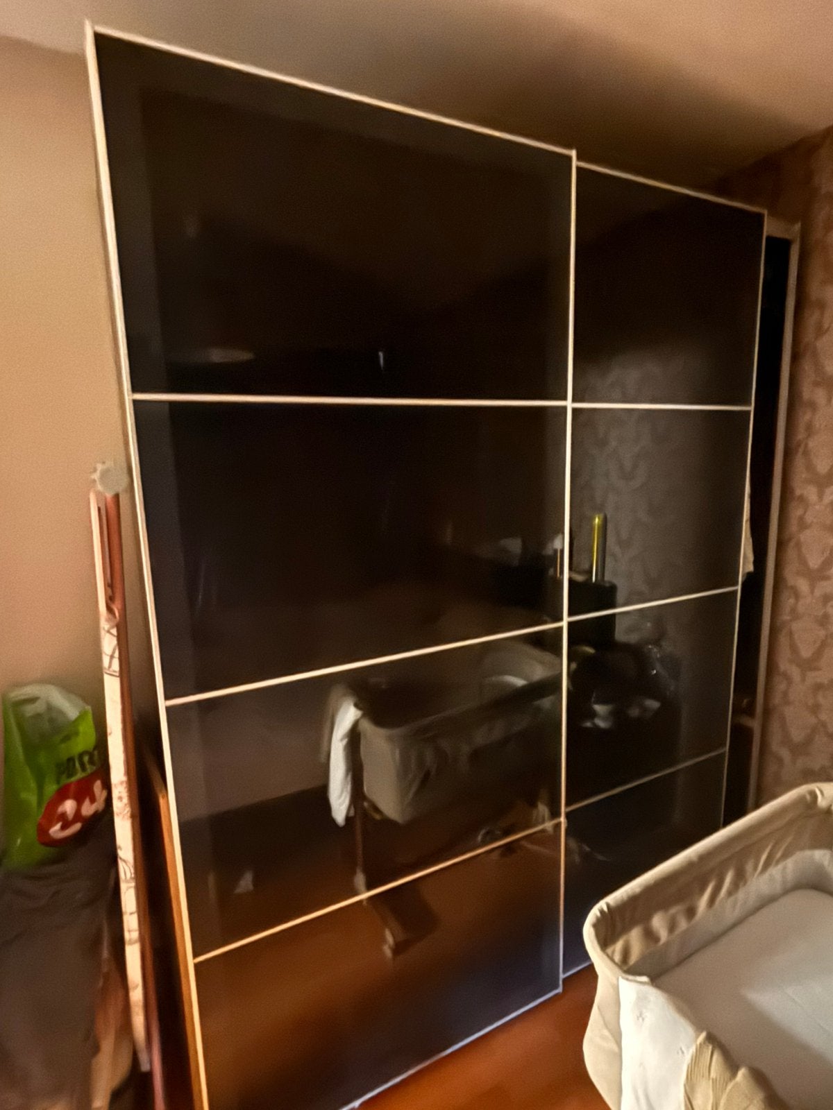 Ikea paxkast glazen schuifdeuren 231cm x 101cm 2 stuks, Ophalen, Zo goed als nieuw