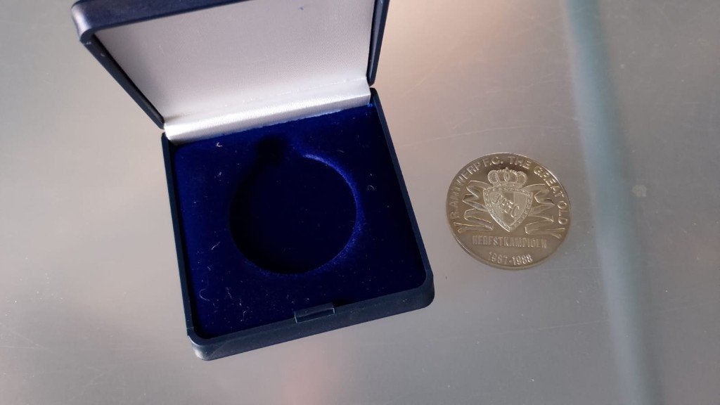 herdenkingsmunt RAFC Antwerp herfstkampioen 1987, Ophalen of Verzenden