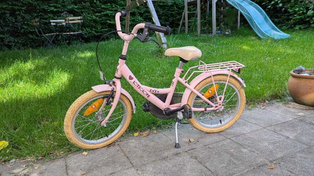 Bikefun Kids meisjesfiets - 16 inch, Ophalen, Terugtraprem, Gebruikt, Handrem