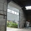 SECTIONALE POORT CRAWFORD 4 m x 4 m bruin met doorkijkstrook, Tuin en Terras, Tuinhekken en Hekwerk, Zo goed als nieuw, Overige typen