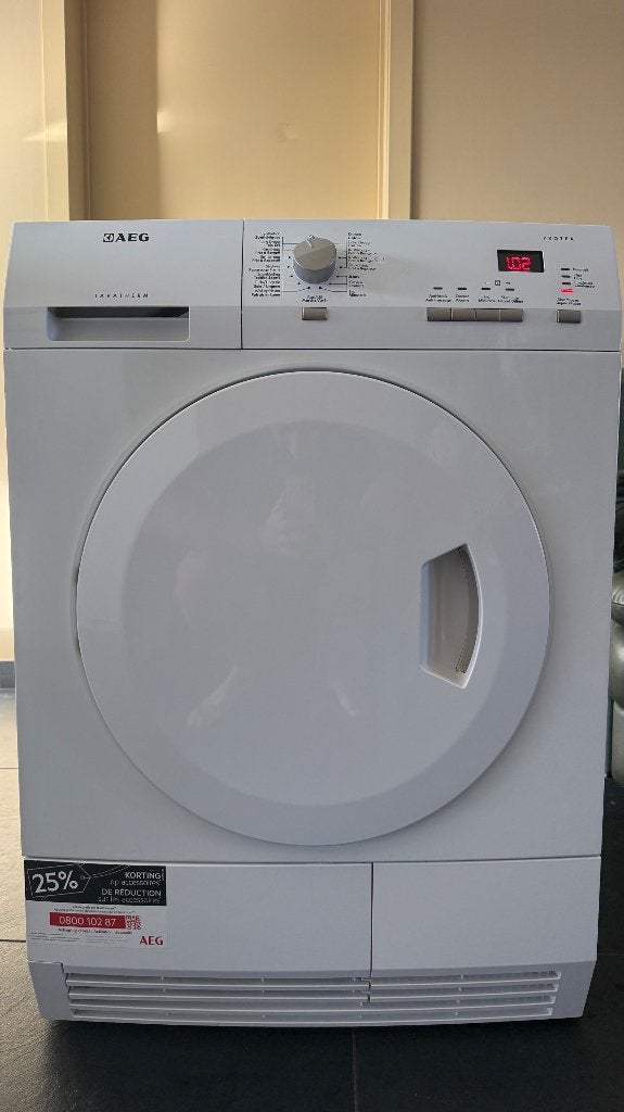 AEG Lavatherm warmtepompdroger – 7 kg-A+, Ophalen, 6 tot 8 kg, Gebruikt, Anti-kreukfase